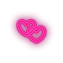 Charger l&#39;image dans la galerie, chain Chain heart key love relationship romance valentine day Neon led factory