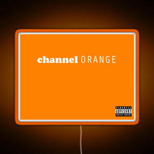 Channel Orange RGB neon sign orange