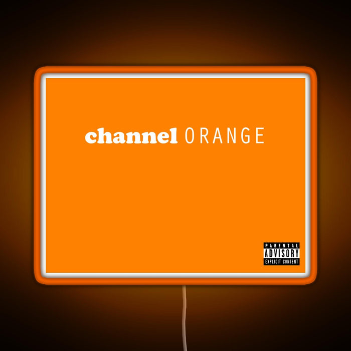 Channel Orange RGB neon sign orange