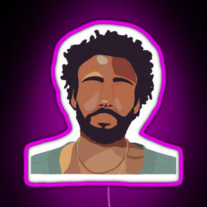 Childish Gambino RGB neon sign  pink