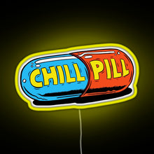 Charger l&#39;image dans la galerie, Chill Pill RGB neon sign yellow