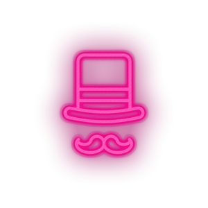 pink circus_hat led amusement carnival circus circus hat magic hat mustache parade neon factory