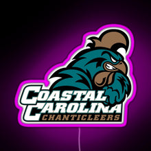 Charger l&#39;image dans la galerie, Coastal Carolina Chanticleers RGB neon sign  pink