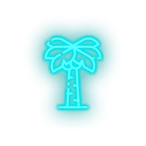 ice_blue coconut_tree led beach coconut tree holiday palm tree recreation summer vacation neon factory