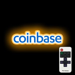 Coinbase neon sign