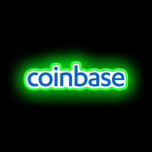 Coinbase neon light