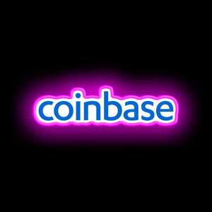 Coinbase neon decor