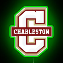 Charger l&#39;image dans la galerie, College of Charleston Cougars RGB neon sign green
