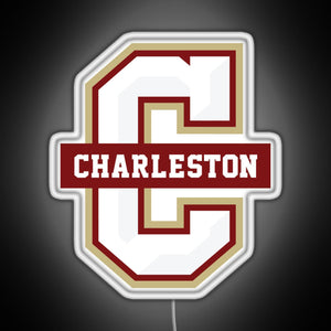 College of Charleston Cougars RGB neon sign white 
