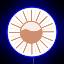 Charger l&#39;image dans la galerie, Colorful sun RGB neon sign blue