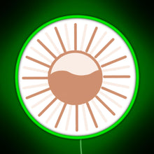Charger l&#39;image dans la galerie, Colorful sun RGB neon sign green