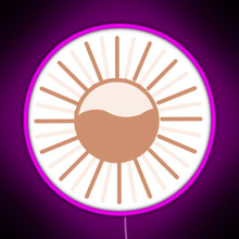 Charger l&#39;image dans la galerie, Colorful sun RGB neon sign  pink