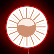 Charger l&#39;image dans la galerie, Colorful sun RGB neon sign red