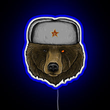 Charger l&#39;image dans la galerie, Comrade Bear RGB neon sign blue
