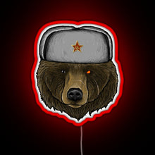 Charger l&#39;image dans la galerie, Comrade Bear RGB neon sign red