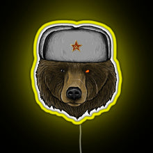 Charger l&#39;image dans la galerie, Comrade Bear RGB neon sign yellow