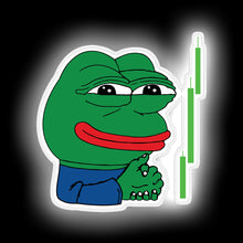 Charger l&#39;image dans la galerie, Crypto Frog Meme Sell Signal neon sign