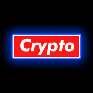 Crypto led sign