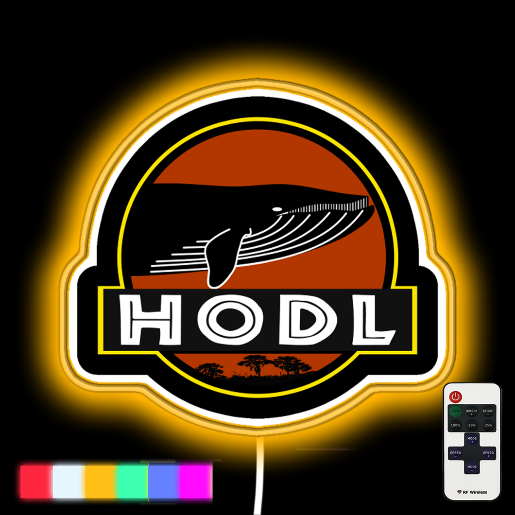 HODL neon led sign