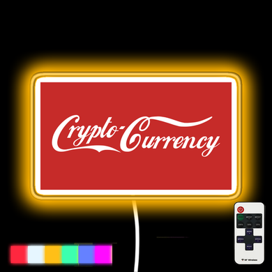 Crypto-Currency neon led sign