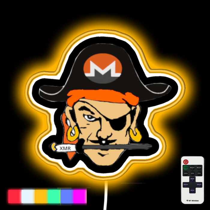 Monero Pirate XMRRRR!!! neon led sign