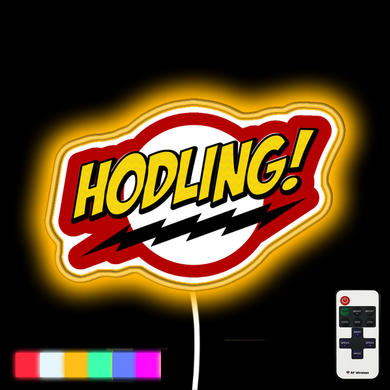 HODLING for Crypto neon led sign