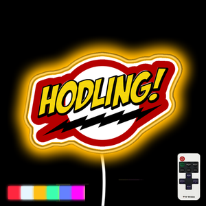 HODLING for Crypto neon led sign