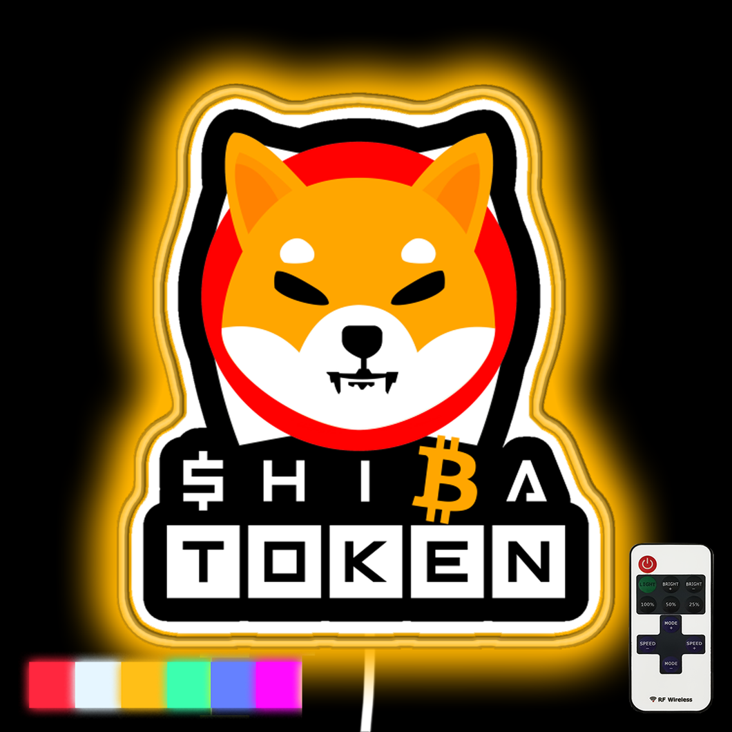 Shib Token Shina inu token neon led sign