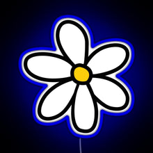 Charger l&#39;image dans la galerie, Cute flower RGB neon sign blue