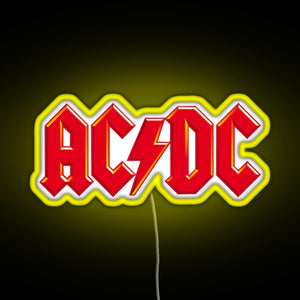 DC AC RGB neon sign yellow