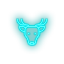 Charger l&#39;image dans la galerie, ice_blue deer led animal cartoon deer fauna herbivore roe zoo neon factory