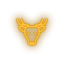 Charger l&#39;image dans la galerie, warm_white deer led animal cartoon deer fauna herbivore roe zoo neon factory