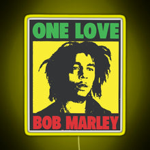 Charger l&#39;image dans la galerie, Bob marley RGB neon sign yellow