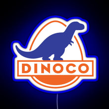 Charger l&#39;image dans la galerie, Dinoco Cars RGB neon sign blue