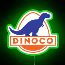 Charger l&#39;image dans la galerie, Dinoco Cars RGB neon sign green