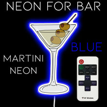 Charger l&#39;image dans la galerie, Blue martini glass wall light