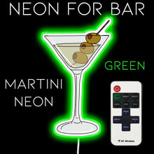 Charger l&#39;image dans la galerie, Martini art printed neon wall light