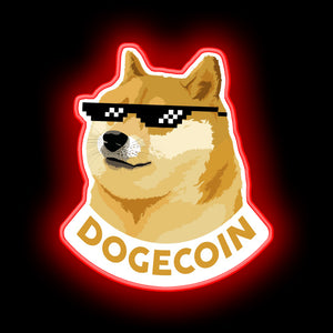 DOGECOIN glow sign