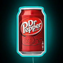 Charger l&#39;image dans la galerie, Dr Pepper RGB neon sign lightblue 