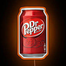 Charger l&#39;image dans la galerie, Dr Pepper RGB neon sign orange