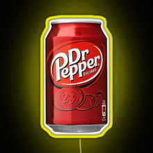 Charger l&#39;image dans la galerie, Dr Pepper RGB neon sign yellow
