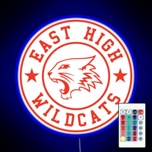 Charger l&#39;image dans la galerie, East High Wildcats RGB neon sign remote