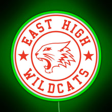 Charger l&#39;image dans la galerie, East High Wildcats RGB neon sign green