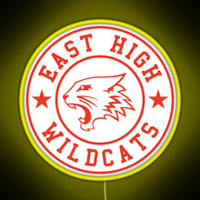 Charger l&#39;image dans la galerie, East High Wildcats RGB neon sign yellow