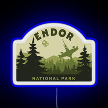 Charger l&#39;image dans la galerie, Endor National Park RGB neon sign blue