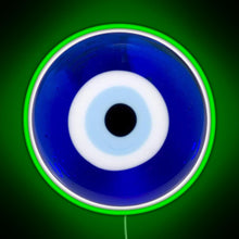 Charger l&#39;image dans la galerie, evil eye RGB neon sign green