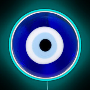 evil eye RGB neon sign lightblue 