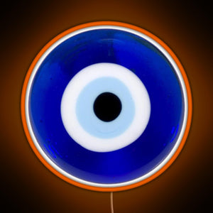 evil eye RGB neon sign orange