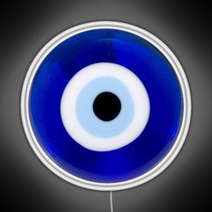 evil eye RGB neon sign white 