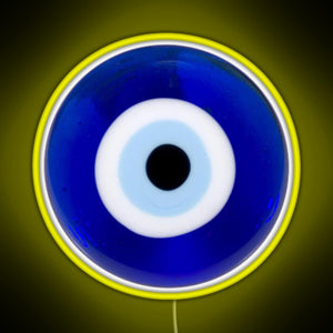 evil eye RGB neon sign yellow